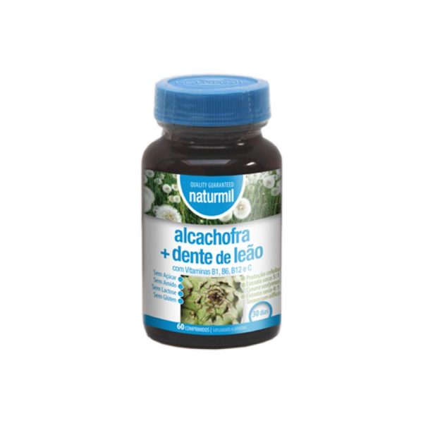 Alcachofra + Dente-de-Leão 500 mg 60 comprimidos - Naturmil