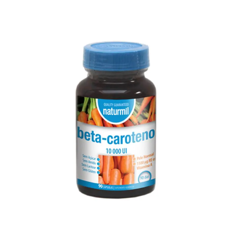 Betacaroteno 10.000 U.I. 90 cápsulas - Naturmil