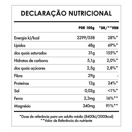 Cacau Pepitas Cru Bio 125 g - Iswari