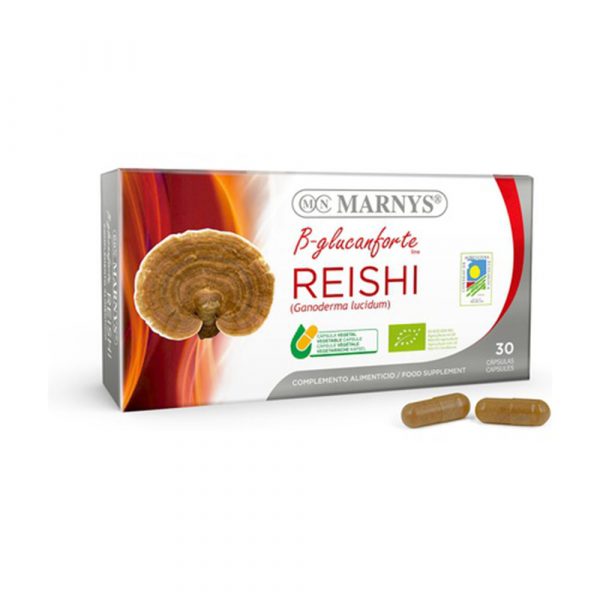 Cogumelo Reishi Bio 400 mg 30 cápsulas – Marnys