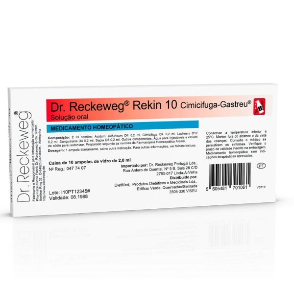 Rekin 10 - 10 Ampolas Bebíveis - Dr. Reckeweg