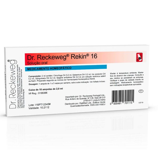 Rekin 16 - 10 Ampolas Bebíveis - Dr. Reckeweg