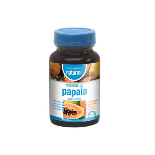 Enzimas de Papaia Complex 90 comprimidos - Naturmil