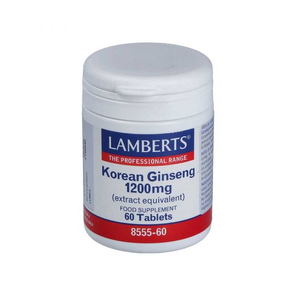 Ginseng Coreano 1200 mg 60 cápsulas - Lamberts