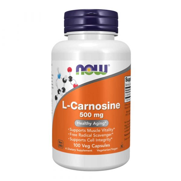L-Carnosine 500 mg 100 cápsulas - Now
