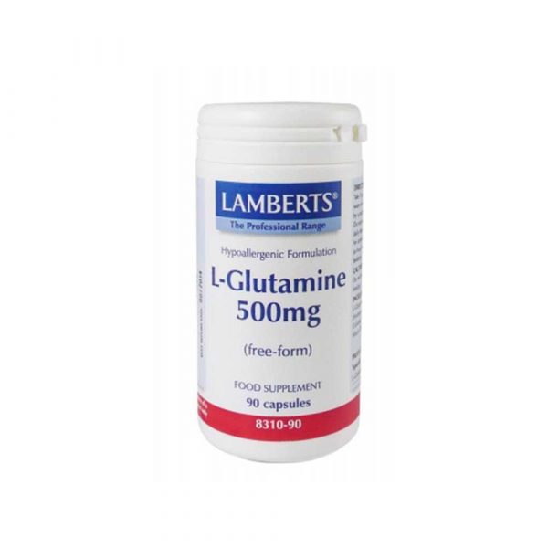 L-Glutamina 500 mg 90 cápsulas - Lamberts