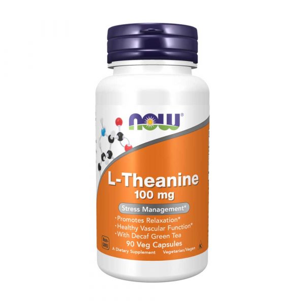 L-Teanina 100 mg 90 cápsulas - Now