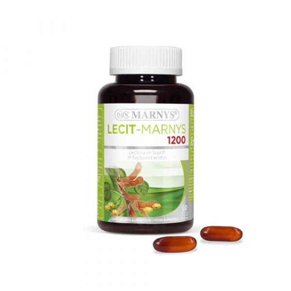 Lecitina de Soja 1200 mg 60 cápsulas – Marnys