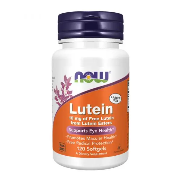 Luteína 10 mg 120 cápsulas vegetais - Now