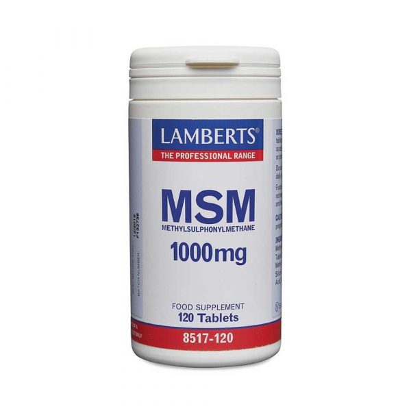 MSM 1000 mg 120 comprimidos - Lamberts
