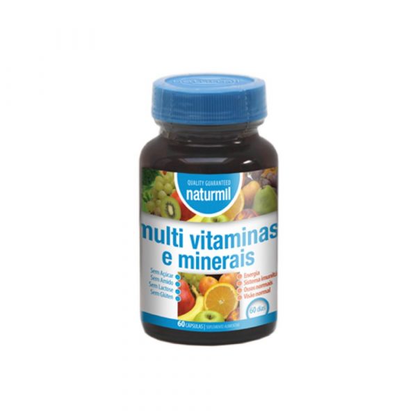 Multivitaminas e Minerais 60 cápsulas - Naturmil