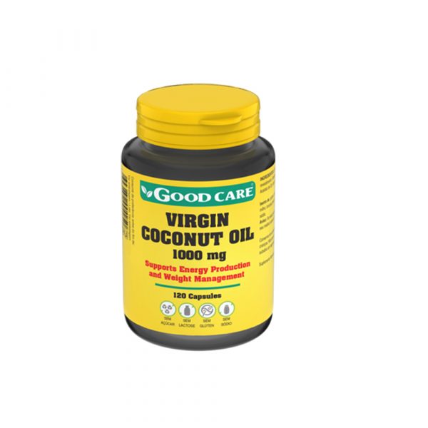 Óleo de Coco Virgem 1000 mg 120 cápsulas - Good Care