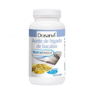 Óleo de Fígado de Bacalhau 90 pérolas- Nutrabasics Drasanvi