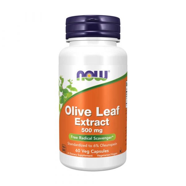 Olive Leaf Extract 500 mg 60 cápsulas vegetais - Now