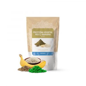 Proteina Vegetal Mix C Banana em pó 1Kg - Biosamara