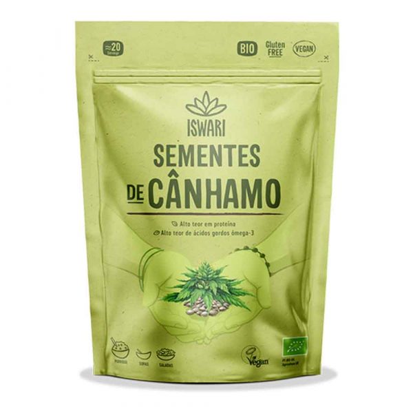 Sementes de Cânhamo Descascadas 250 g - Iswari