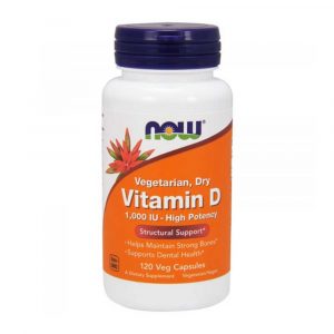 Vitamina D 1,000 U.I. 120 cápsulas - Now