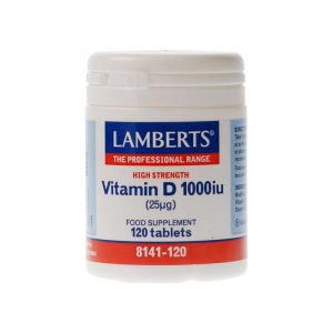 Vitamina D-3 1000 UI 120 cápsulas - Lamberts