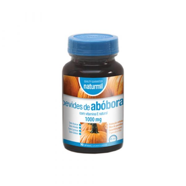 Pevides de Abóbora 1000 mg 90 cápsulas - Naturmil