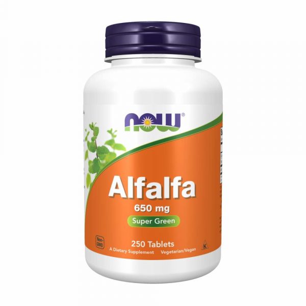 Alfalfa de 650mg da marca Now