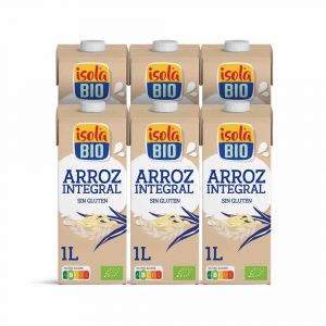 Bebida de arroz integral da marca isola Bio