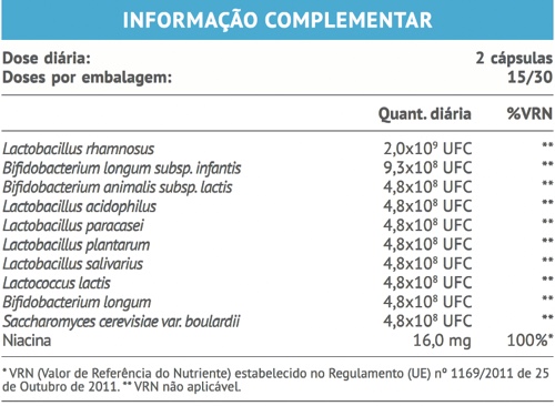 Biobacil tabela nutricional