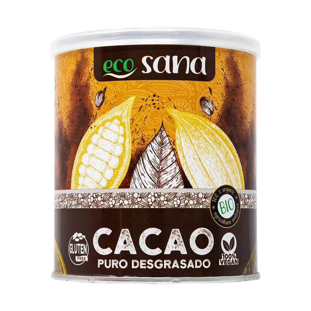 Cacau Puro Desengordurado Bio 275 g - Ecosana