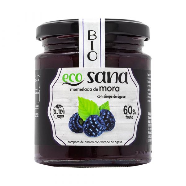 Compota Extra Amora Sem Açúcar Bio 260 g - Ecosana