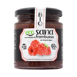 Compota Extra Framboesa Sem Açúcar Bio 260 g - Ecosana