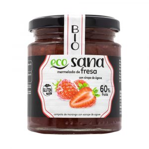Compota Extra Morango Sem Açúcar Bio 260 g - Ecosana