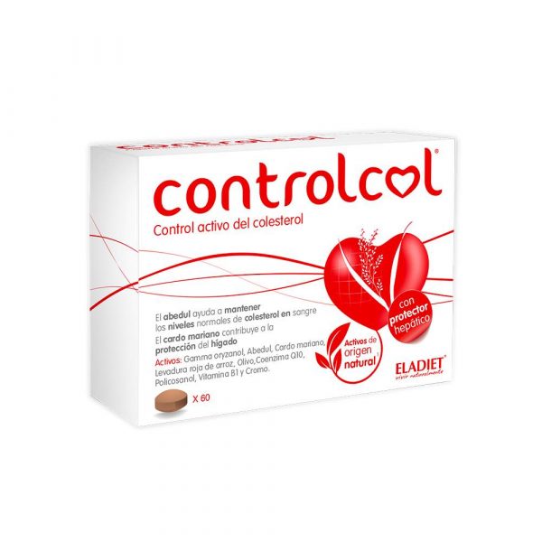 controlcol em comprimidos da marca eladiet