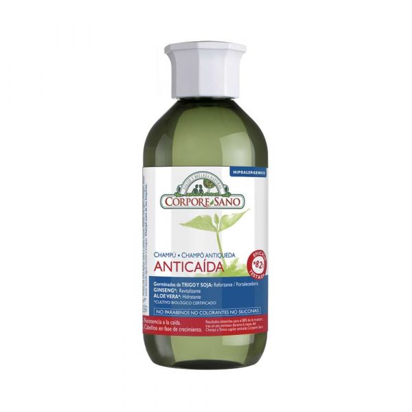 Shampo antiqueda de cabelo da marca Corpore Sano