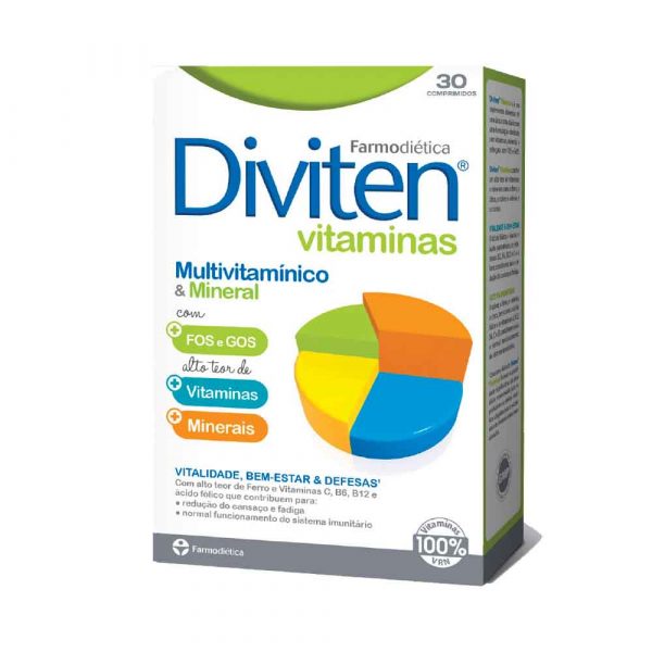 Diviten 30 comprimidos - Farmodiética