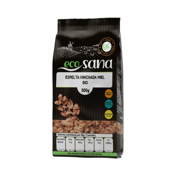 Espelta Tufada Mel Bio 300 g - Ecosana