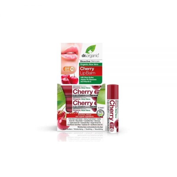 Aloé Vera Bálsamo Labial Bio Cereza 5.7 ml - Dr. Organic