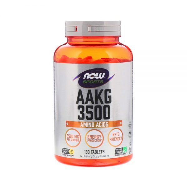 L-Arginina: AAKG 3500 New 1166 mg 180 comprimidos - Now