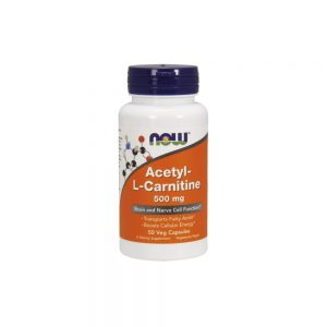 Acetly L-Carnitina 500 mg 50 cápsulas - Now
