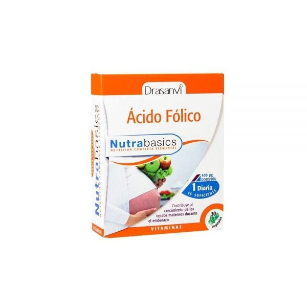 Ácido Fólico 30 cápsulas - Nutrabasics Drasanvi