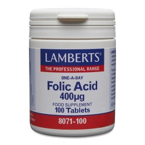 Ácido Fólico 400 mcg 100 cápsulas - Lamberts