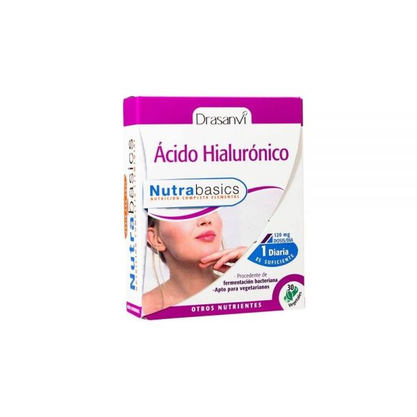Ácido Hialurónico 30 cápsulas vegetais - Nutrabasics Drasanvi