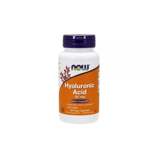 Ácido Hialurónico + MSM 450 mg/50 mg 60 cápsulas vegetais - Now