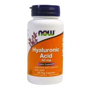 Ácido Hialurónico 100 mg 60 cápsulas vegetais - Now