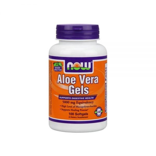 Aloe Vera 5000 mg 100 cápsulas vegetais - Now