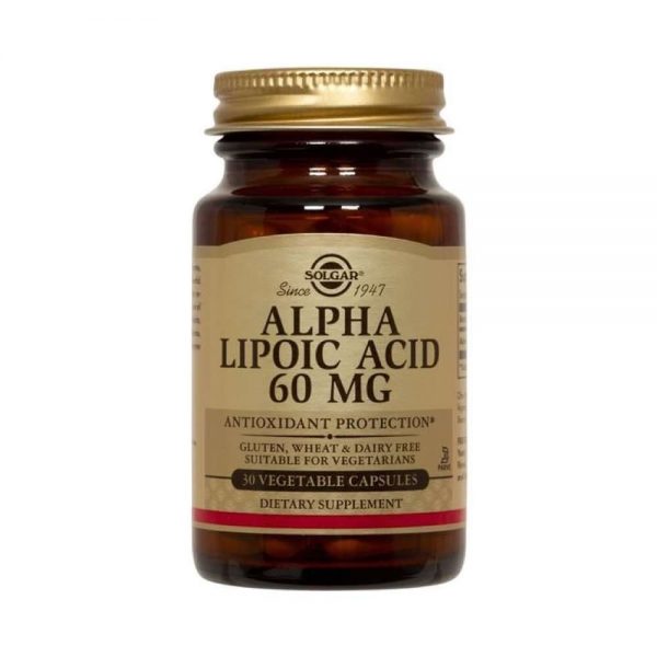 Ácido Alfa Lipóico 60 mg 30 cápsulas - Solgar