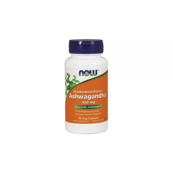 Ashwagandha 450 mg 90 cápsulas vegetais - Now