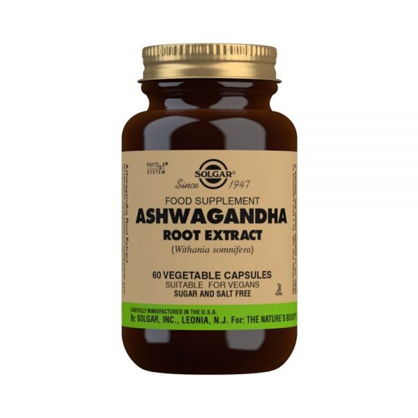 Extrato de Raíz de Ashwagandha 60 cápsulas - Solgar