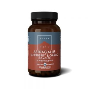 Complexo de Astragalus Elderberry e Alho 50 cápsulas - Terra Nova