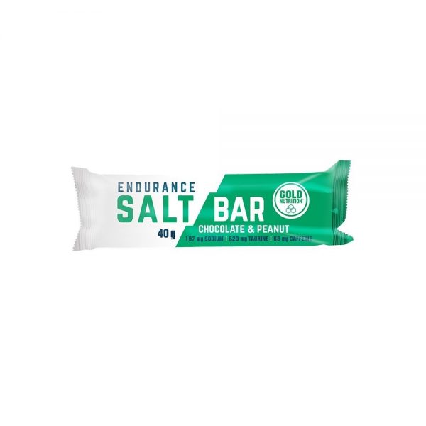 Barrita Endurance Salt Bar Chocolate & Cacahuete 40 g - Gold Nutrition