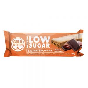Barra Proteica Baixo em Açúcar Duplo Chocolate 60 g - Gold Nutrition