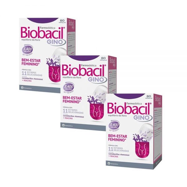 Biobacil Gino 60 cápsulas Leve 3 Pague 2 - Farmodiética